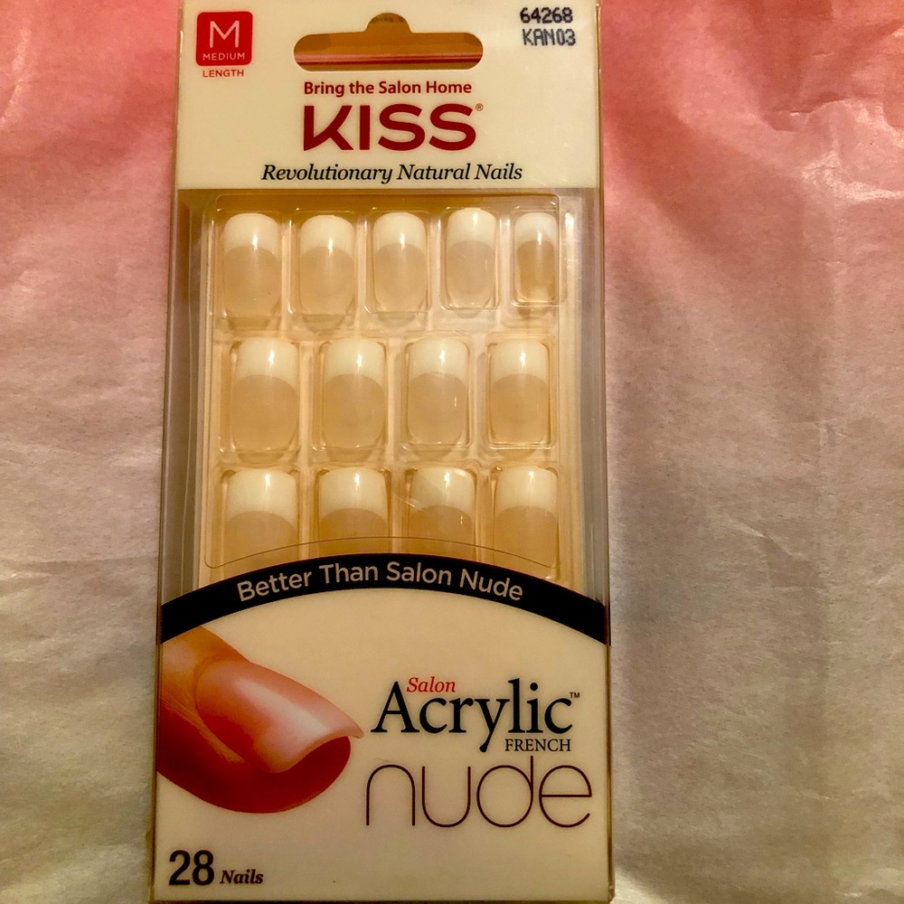 Kiss Acrylic Nude French Nails